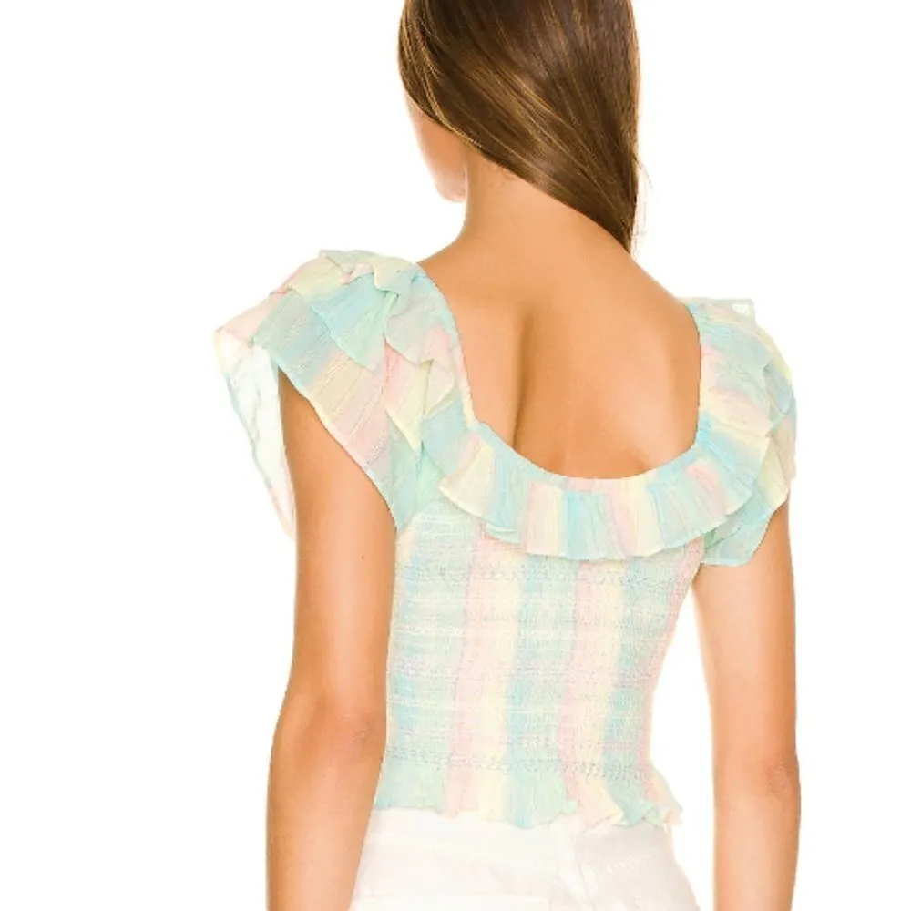 Love Shack Fancy  Saba Crop Top - Image 2