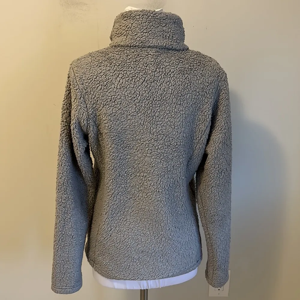 Patagonia Worn Wear Gray Fleece Quarter Zip Pullover - Image 3