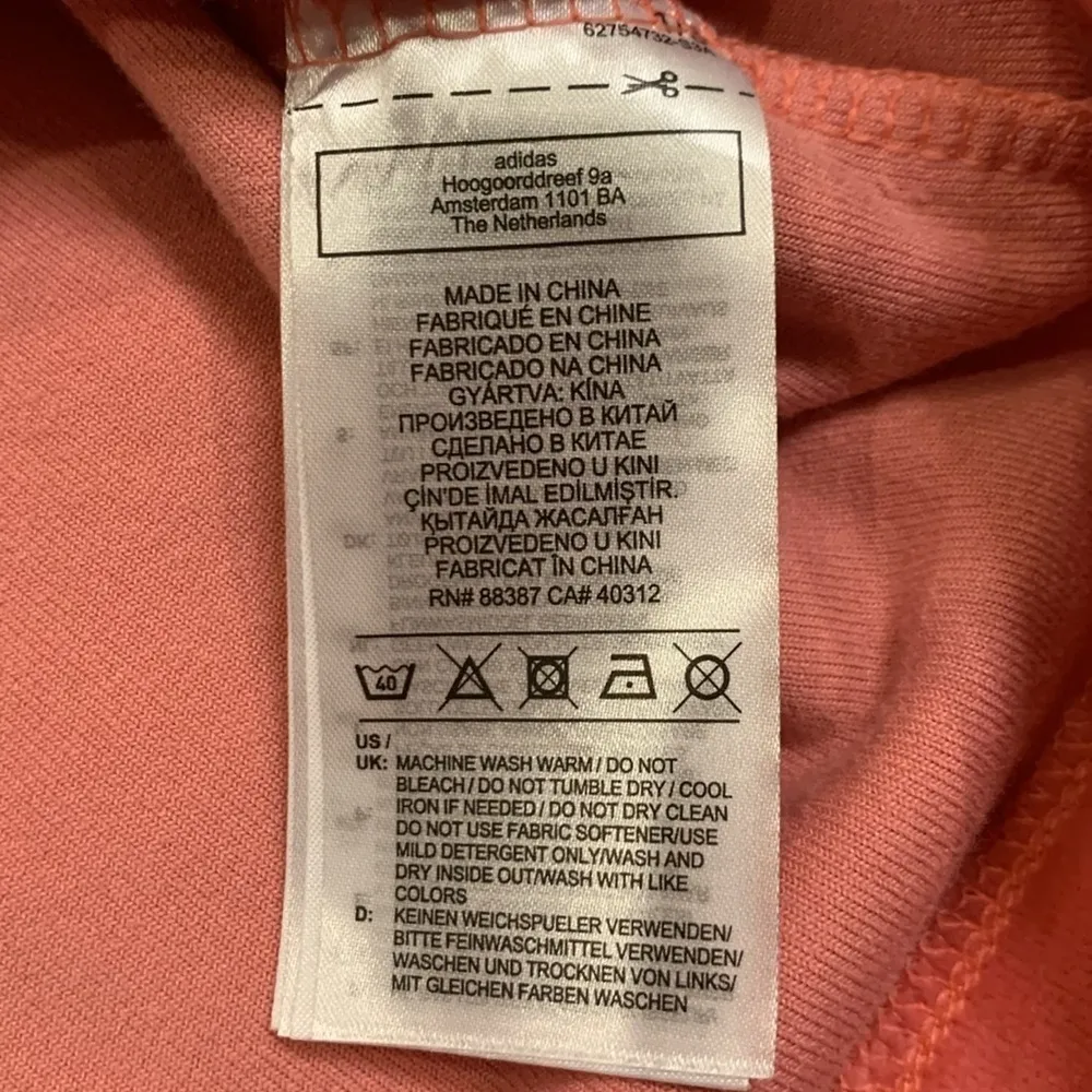 Adidas Originals Bellista stretch velour ruffled pullover hoodie XL - Image 14