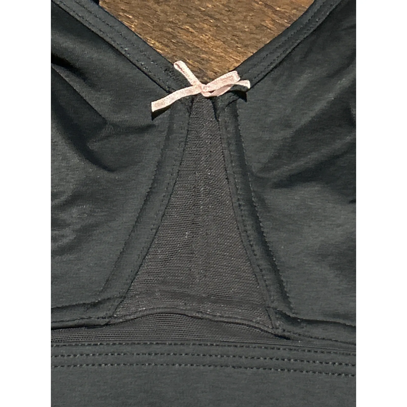 Cacique Bra 42DD Black Mesh Unlined No Wire NEW - Image 2