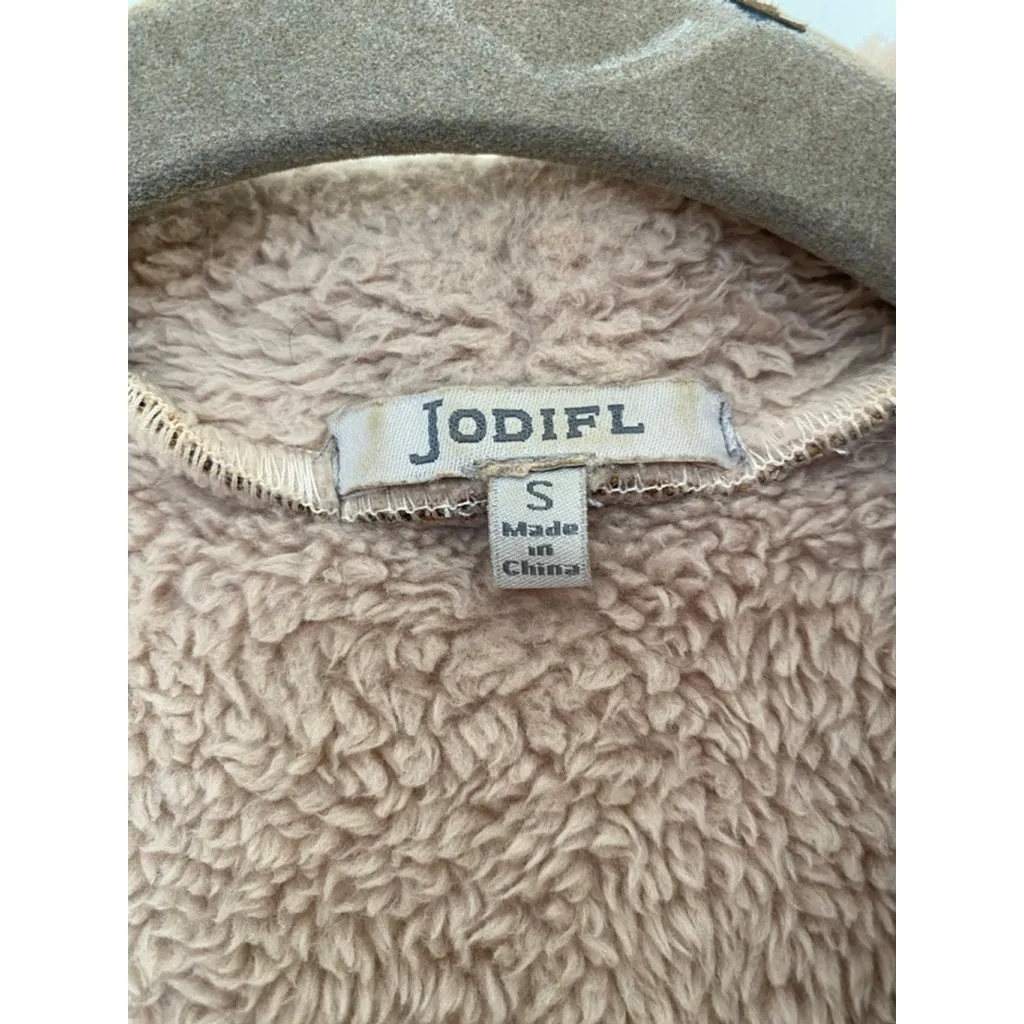 Jodifl Plaid Sherpa Lined Longline Vest Cardigan Cozy Quiet Luxury Brown Camel - Image 6