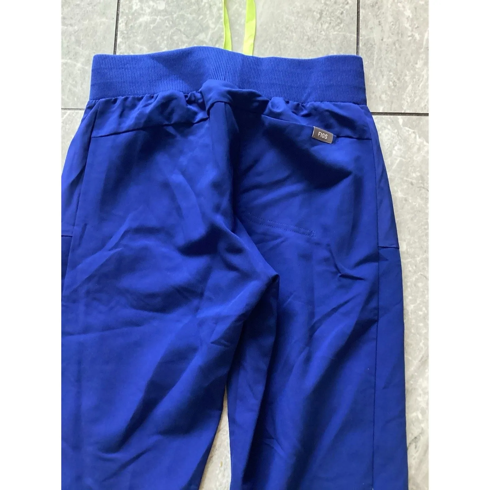 FIGS Scrub Pants Womens XXS Cobalt Boston Slim Jogger Medical Zip Pockets Nurse - Image 5
