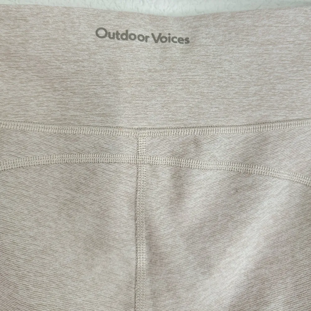 tan light beige high waist leggings size L - Image 7