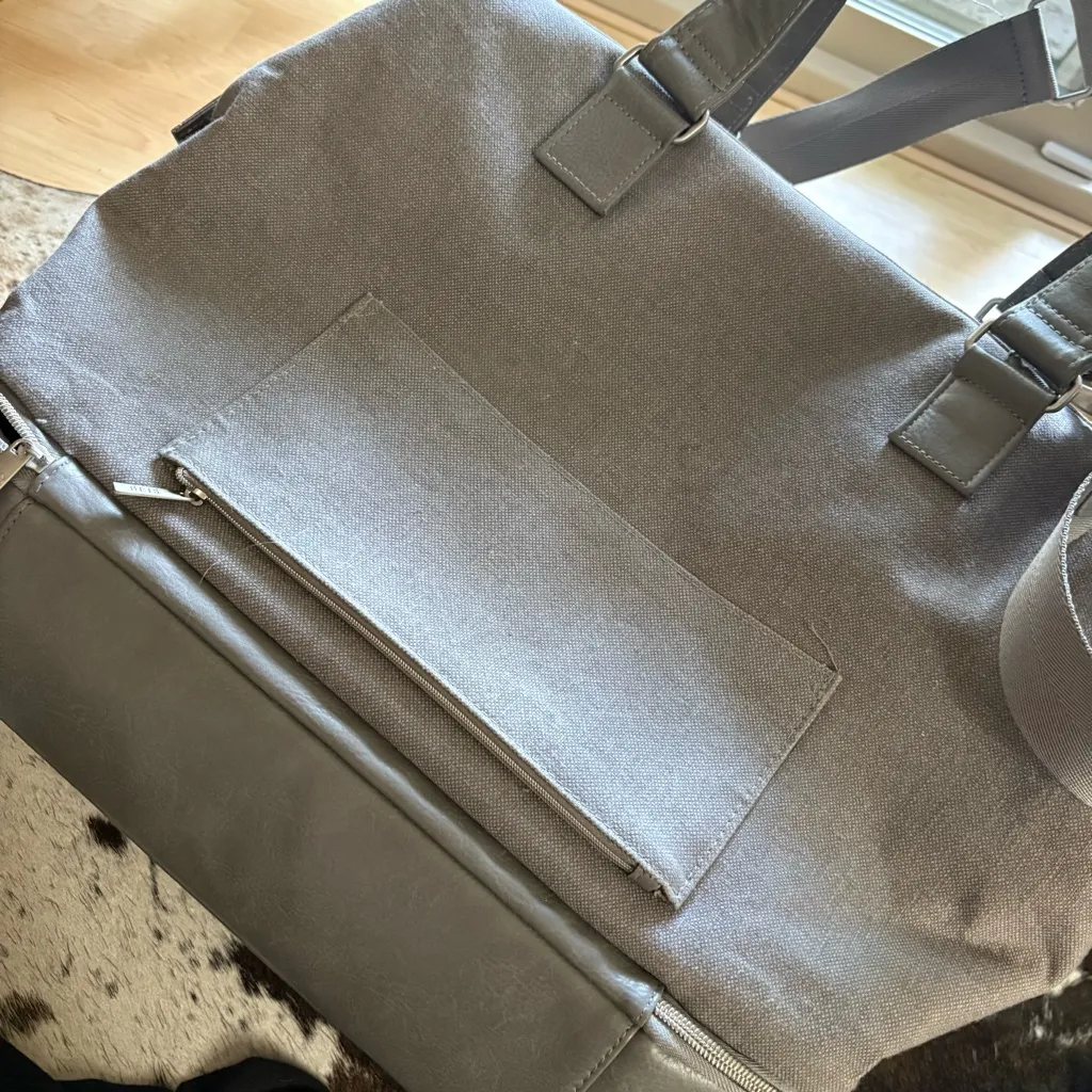 BEIS The Weekender Bag In Grey Travel Carry‎ on - Image 10