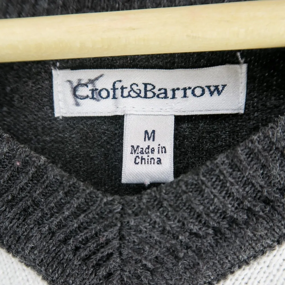 Croft and Barrow Purple Argyle Sweater - Image 4