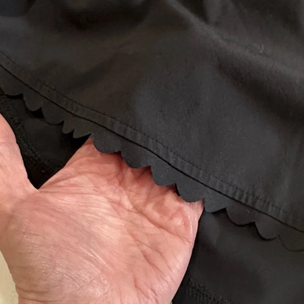 JoyLab Black Scalloped Athletic Shorts - Image 5