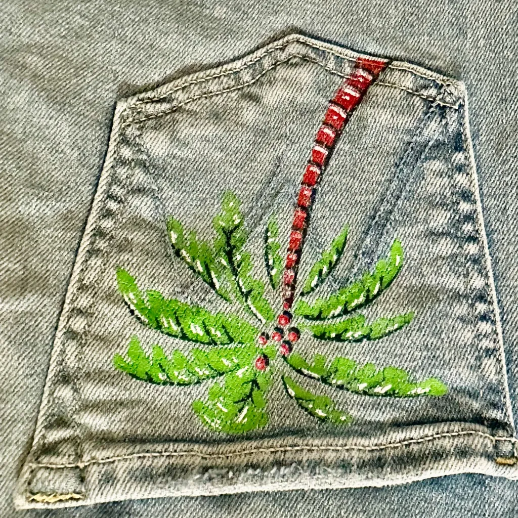 MOTHER High waisted Looker ankle fray jeans drinking by the pool wash size 26 Blue - Image 15