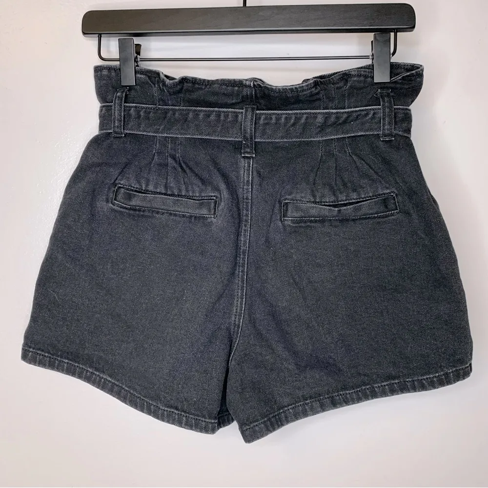 American Eagle Paperbag Denim Mom Shorts Size 4 - Image 4