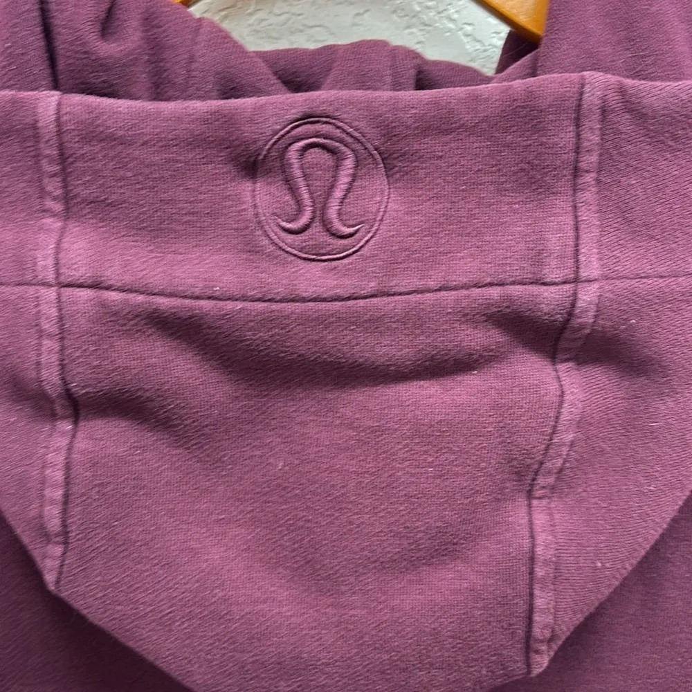 Lululemon Maroon Scuba Full zip Hoodie Size 6 - Image 4