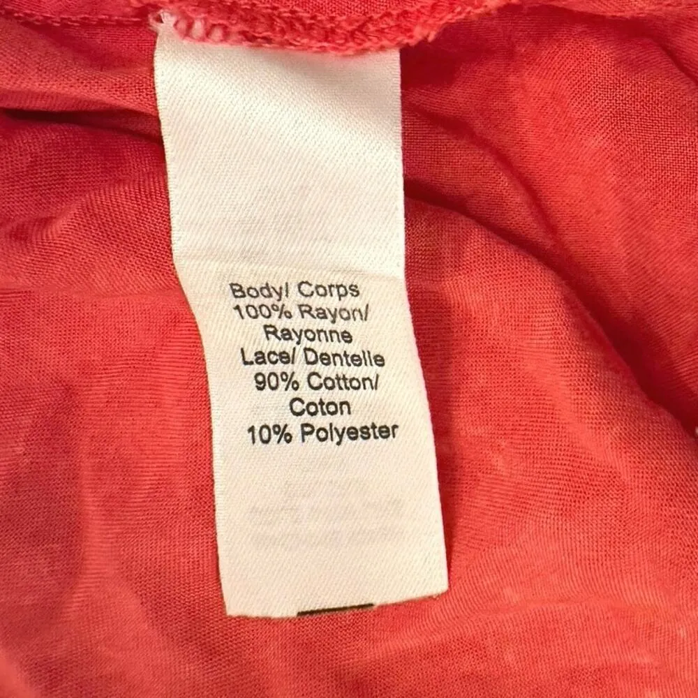 GUC Maurices Women's Coral Pullover Top w/ Crochet Detail XL - Image 7