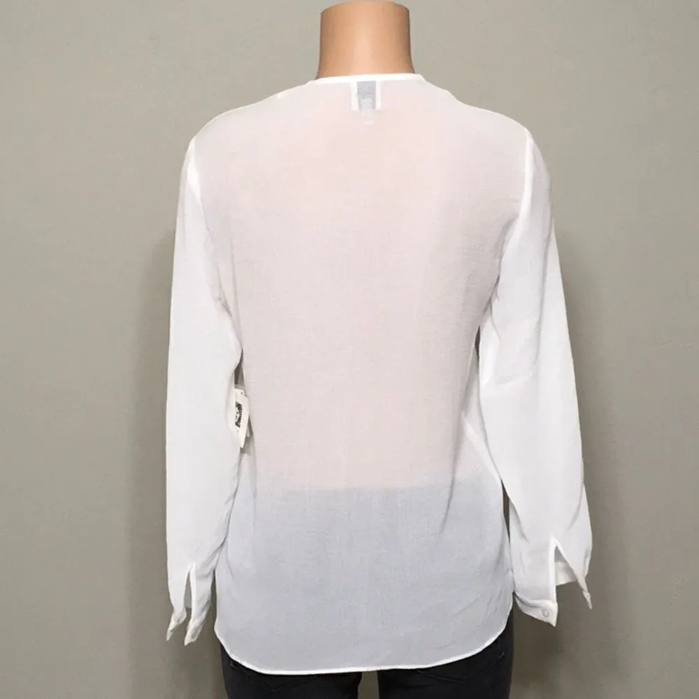 Anne Klein New.  Optic white blouse. NWT - Image 6