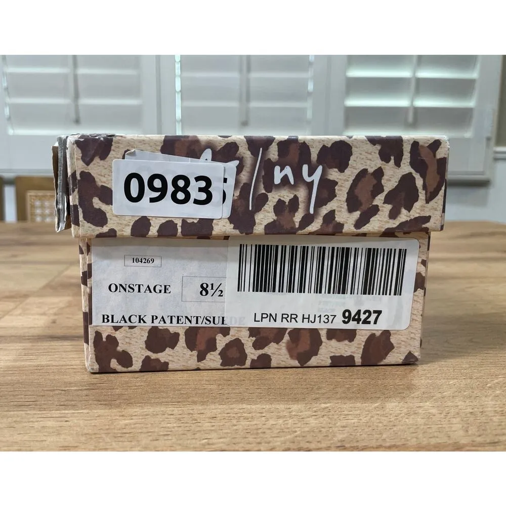 French Sole/New York Onstage Ballet Flat Black Patent Suede Sz 8.5 NIB Feminine - Image 12