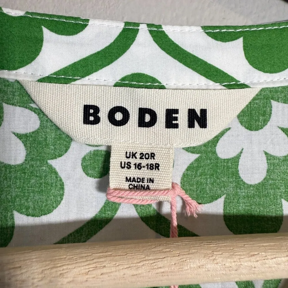 Boden Elena Cotton Tiered Midi Dress Womens 16 - Image 10