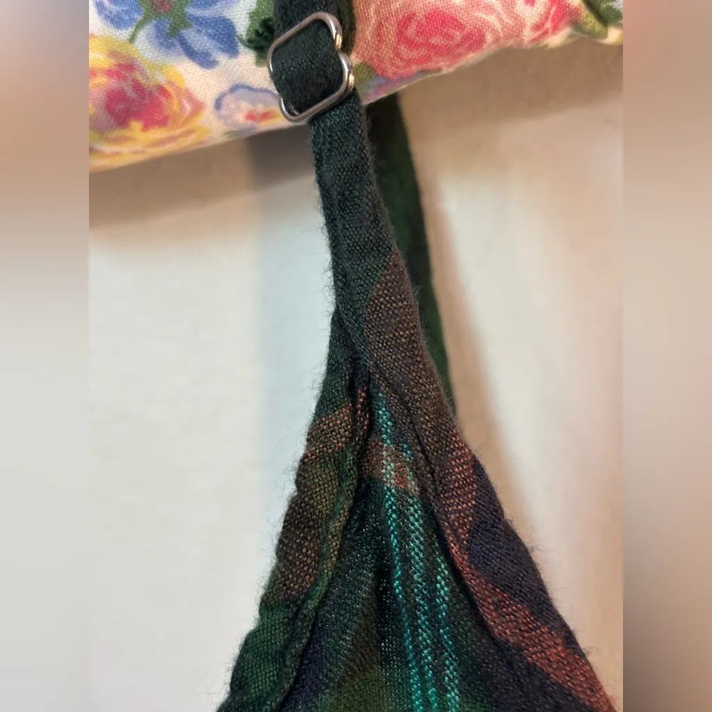 Urban Outfitters Rigby Plaid Cami Slip Dress Size Small Indie Holiday Adjustable - Image 4