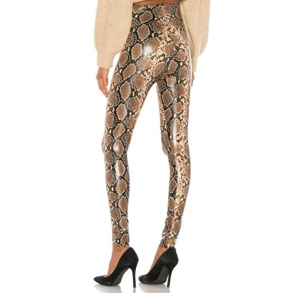 COMMANDO Faux Leather‎ Snake Print Leggings - Image 6