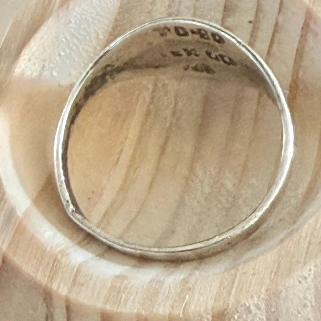 Vintage Mexico Taxco Sterling Silver Abstract Leaf Ring - Image 3