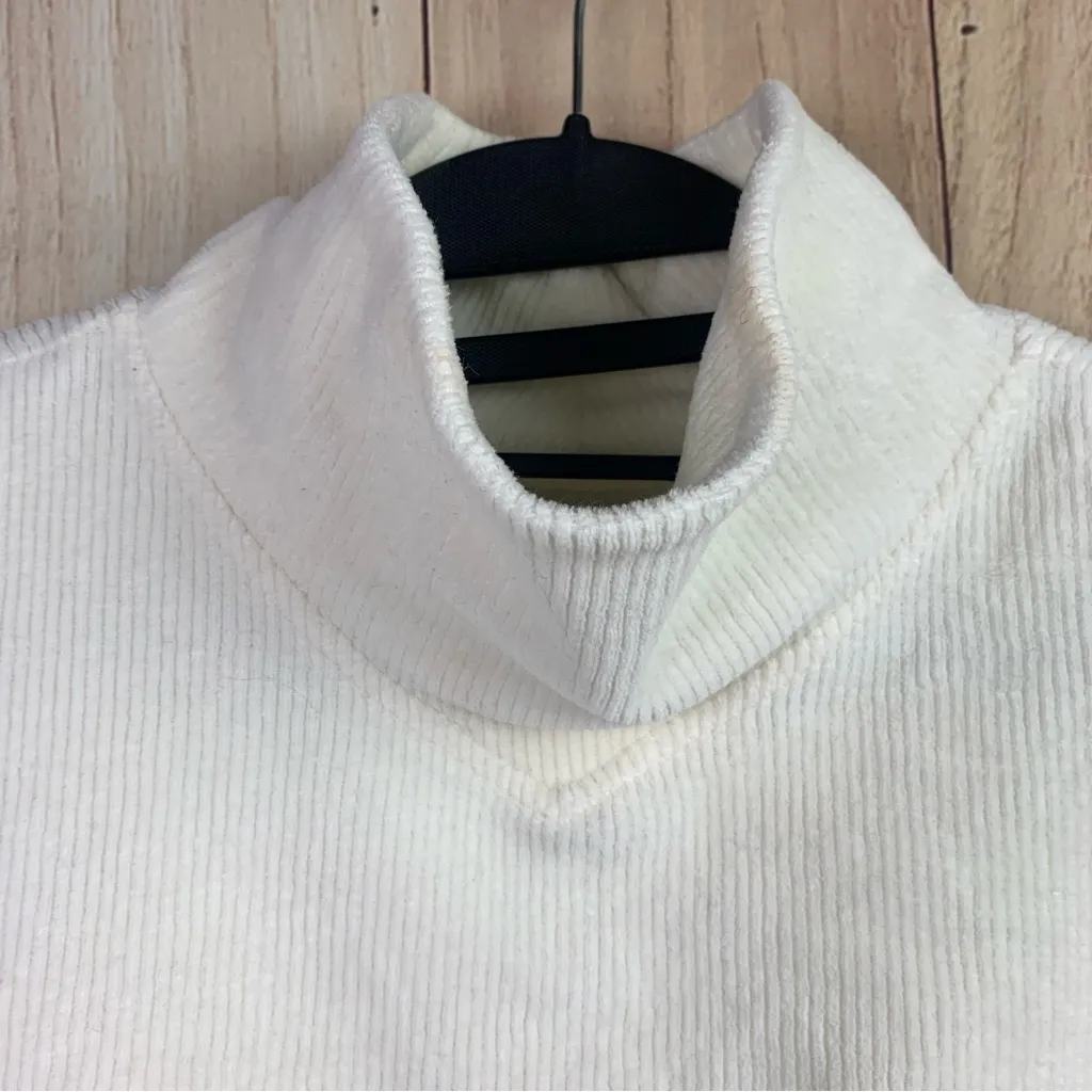 Madewell White Cowl Turtleneck Ribbed‎ Sweater - Image 3