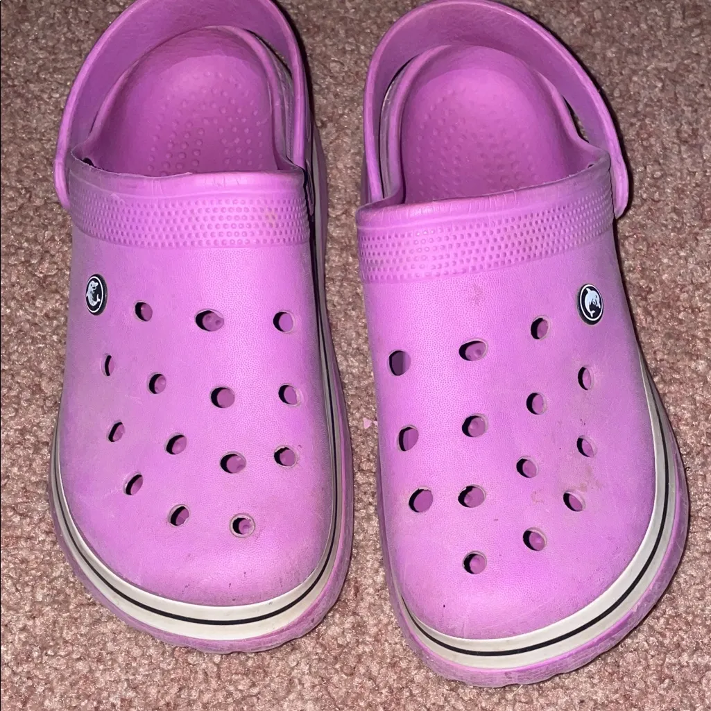 CROCS Women's Pink Mules - Image 6