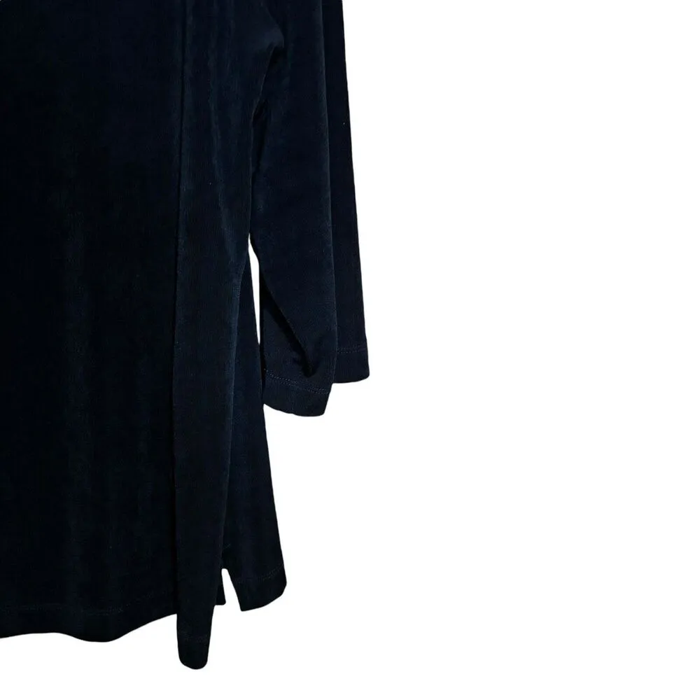 Chicos Travelers Top Womens XL Black Slinky Stretch Square Neck Blouse - Image 4