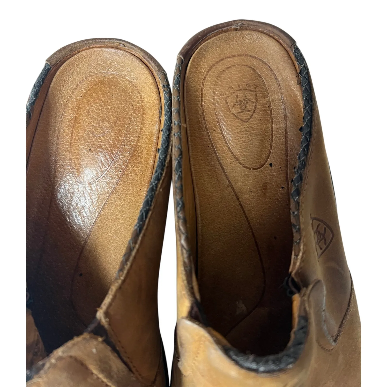 Ariat Mendocino Tassel Dark Aged Shoes Clogs Women's 8B Leather Slip-on - Image 10