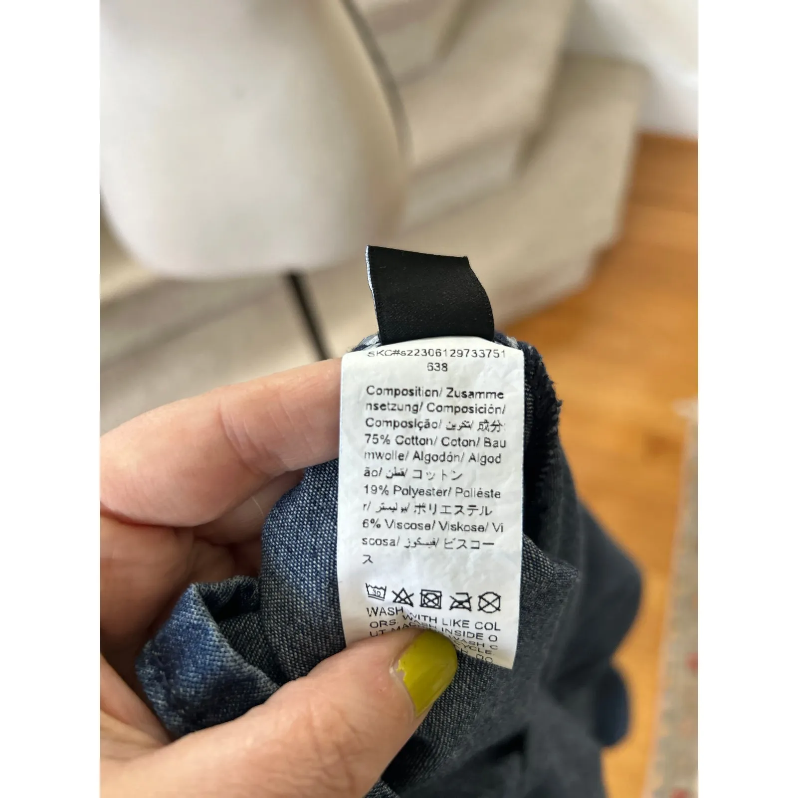 Denim Button Front Shirt Dress Flutter Hem Short Sleeve Maxi Dress Western Boho - Image 2