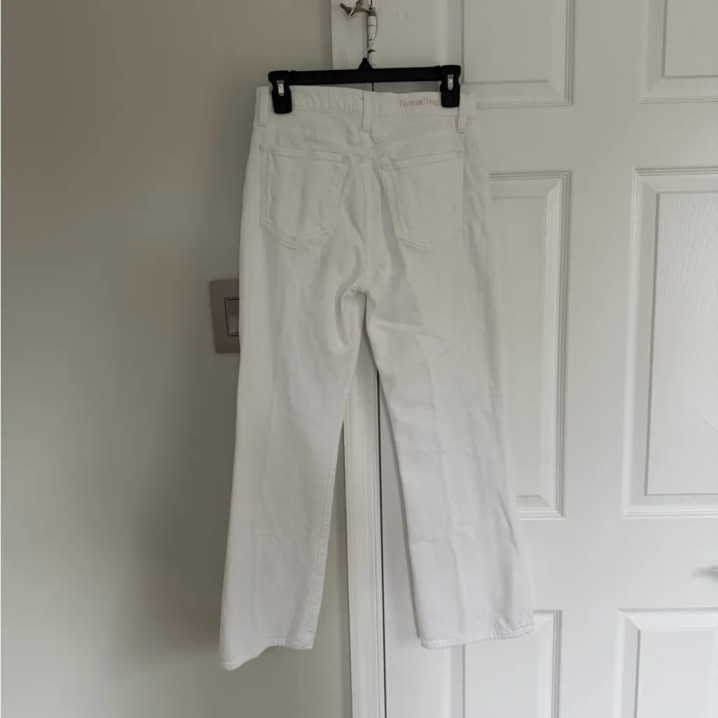 Favorite Daughter Jeans The Erin Crop Boot Leche Women’s 26 White Preppy - Image 7