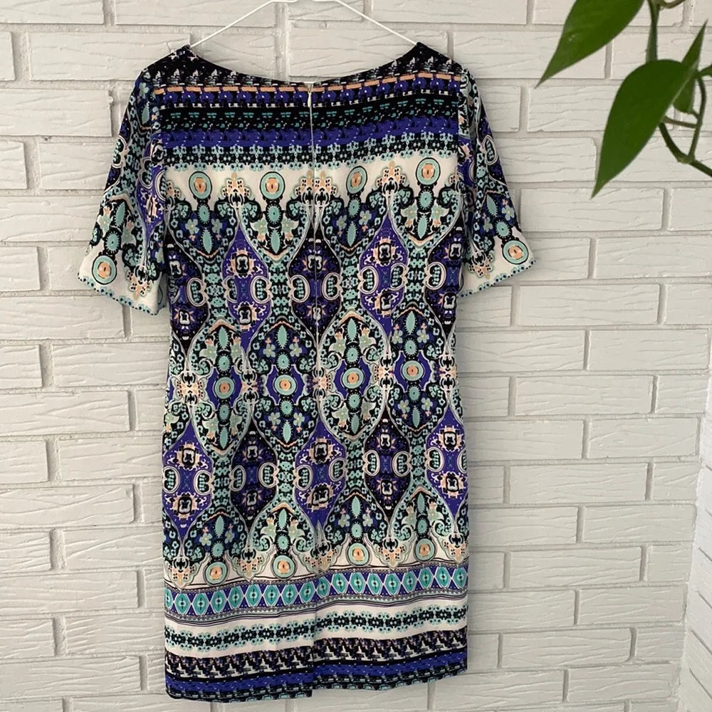 Antonio Melani Short Sleeve Spring Shift Mini Dress Size 2 - Image 4