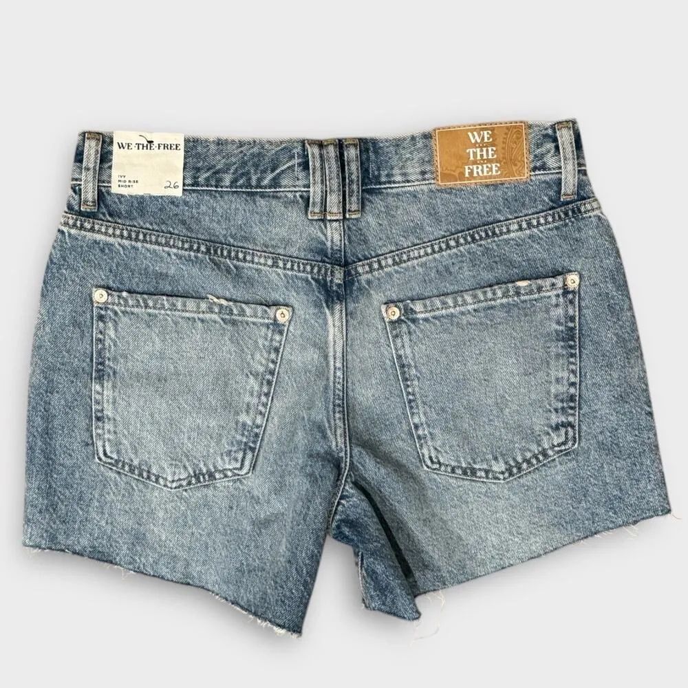 Free People Ivy Mid Rise Short Size 26 - Image 4