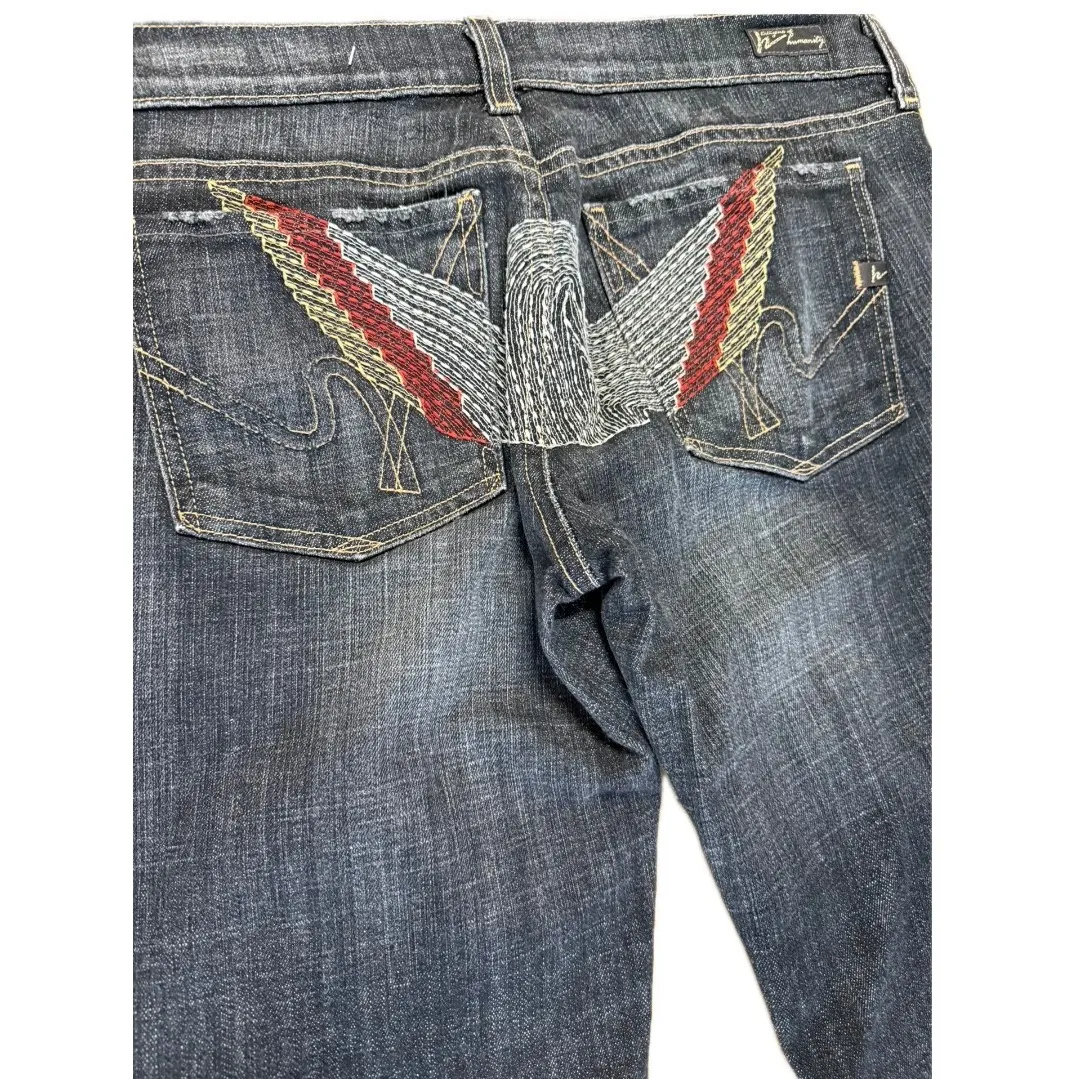 Citizens of Humanity Vintage Low Rise Big Sur Red Angel Wing Boot Cut Jeans 31 - Image 3