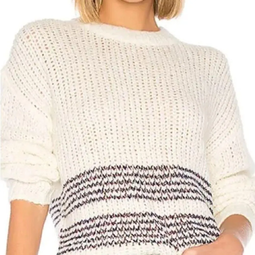 rag & bone Iceland Striped Wool Crew Neck Sweater M - Image 4