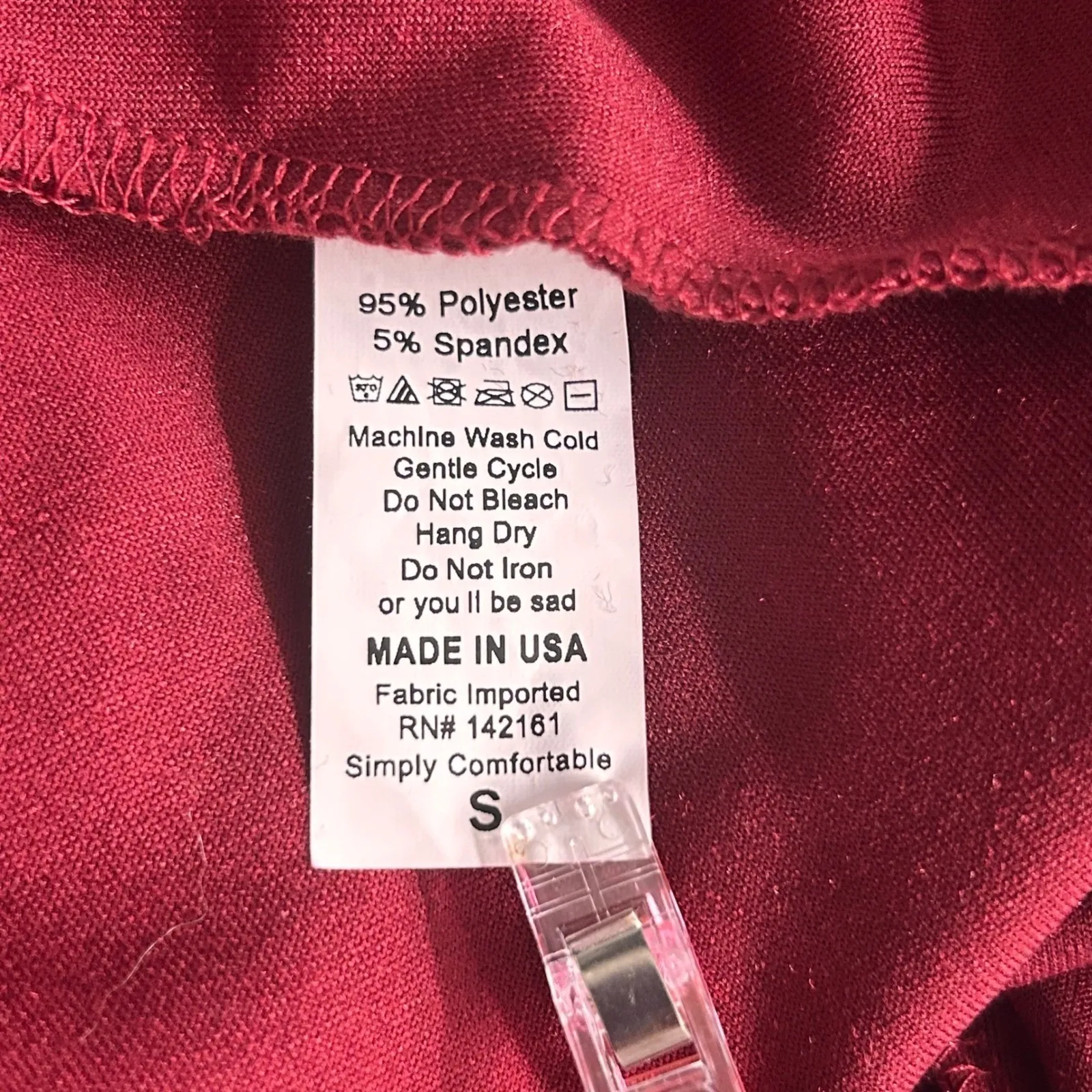 LulaRoe Velvet Dress Red Small - Image 9