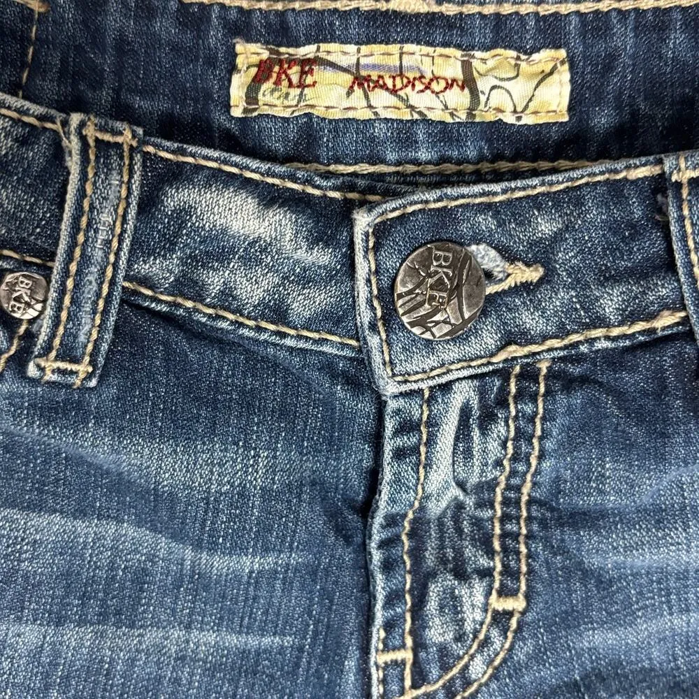 BKE Madison blue jean denim shorts 25 - Image 3