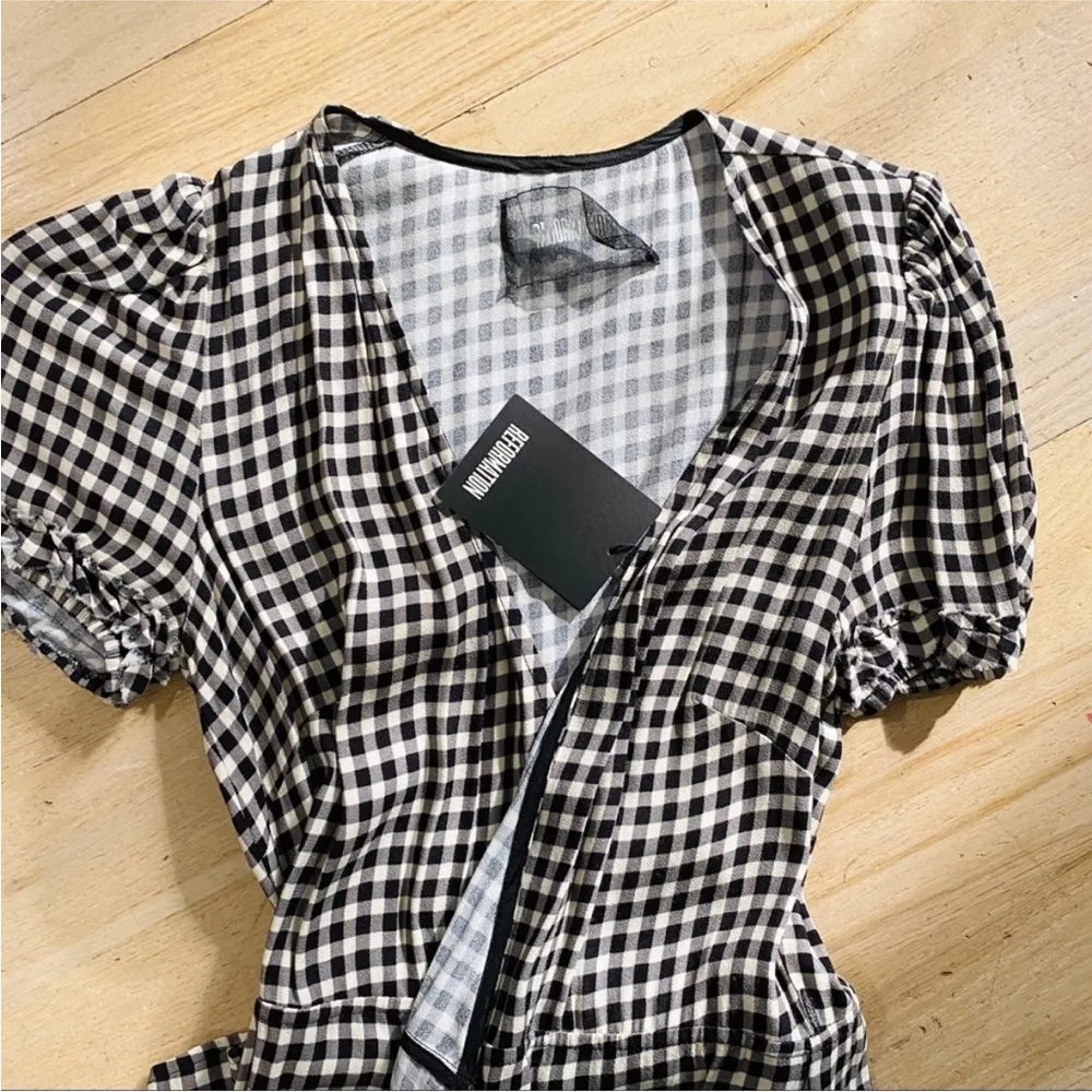 Reformation checker midi dress NWT - Image 6