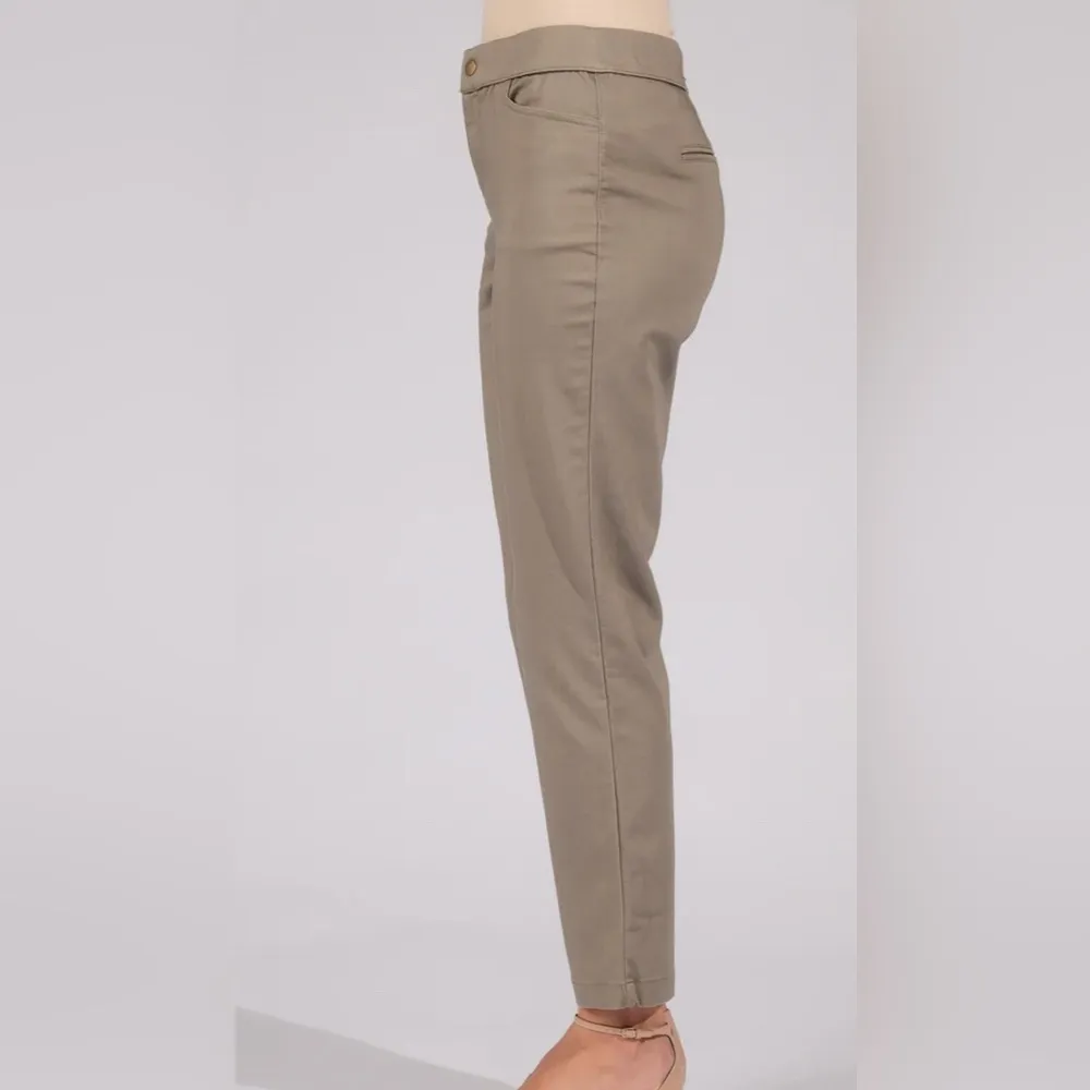 INTRO Love the Fit ROSE Womans Black White Checkered stretch Ankle Pants pockets Size 16 - Image 8