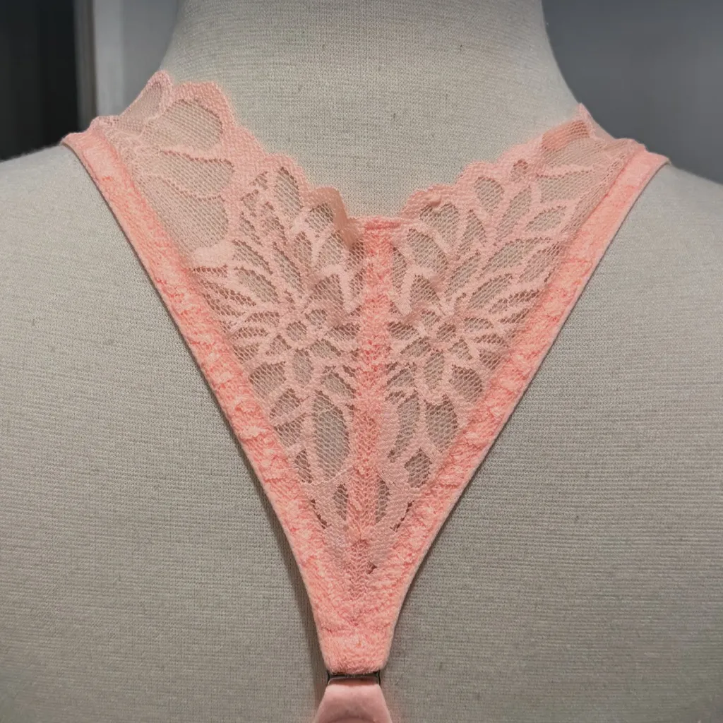 Victoria’s Secret PINK Lace Apricot Push-up Racerback Bralette - Image 9