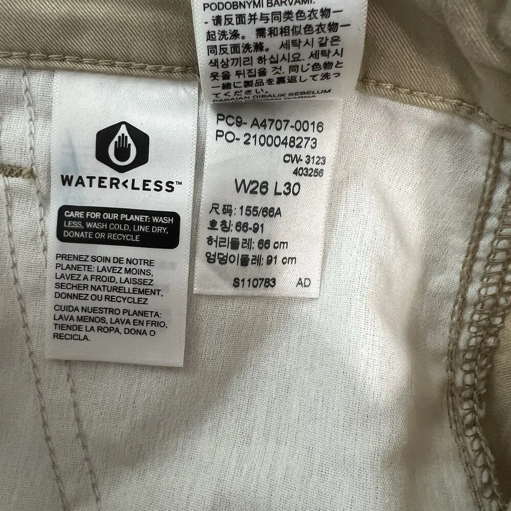Levi's 94 Baggy Cargo Utility Pants Tan Khaki High Rise Women’s Size 26 W26 L30‎ - Image 11