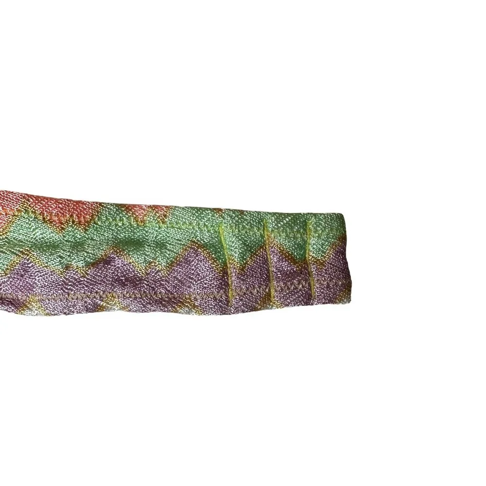 Womens Victorias Secret Zig Zag Chevron Print Knit Push Up Bikini Top Size 36D - Image 4