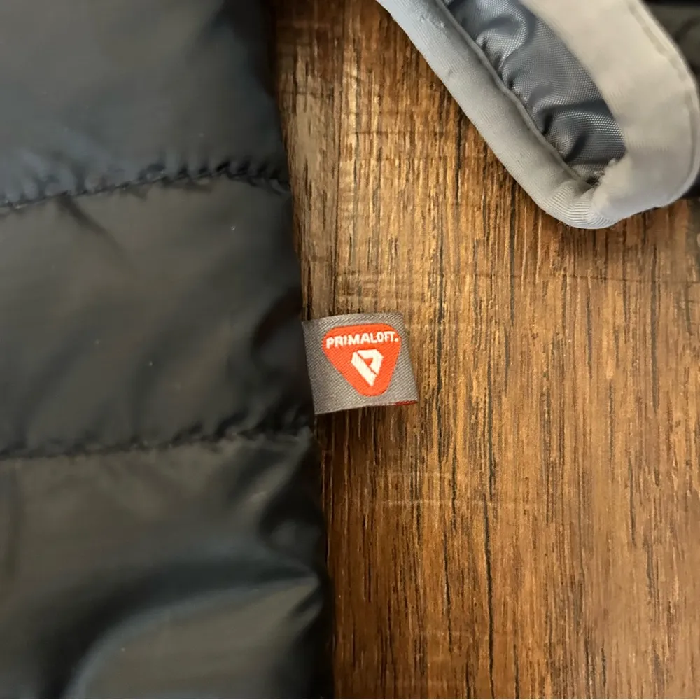 CHARLES RIVER Apparel black/grey puffer jacket, size M - Image 9