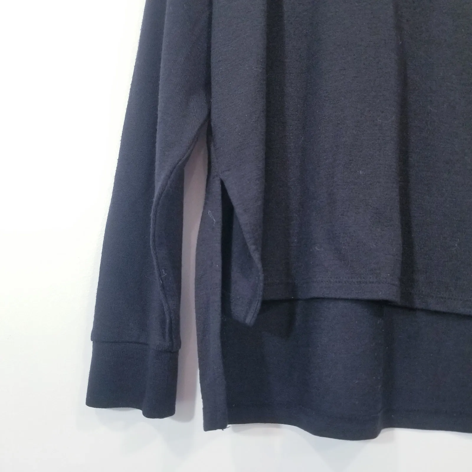 ARITZIA Wilfred Free Black Knit Turtle Neck Pullover Sweater Side Slits - Image 2