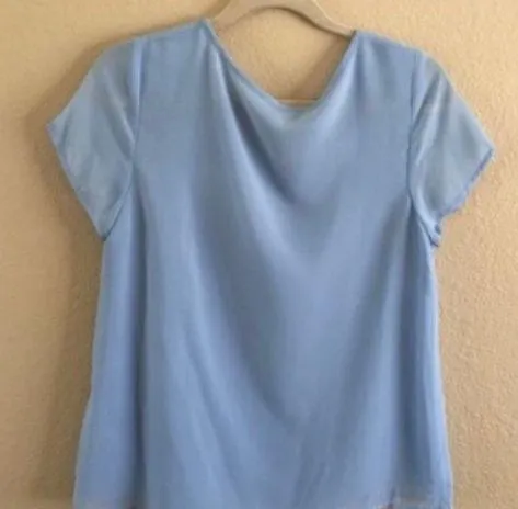 F21 Vintage Pearl Beaded Sheer Sleeves Top Sz S  - Image 5