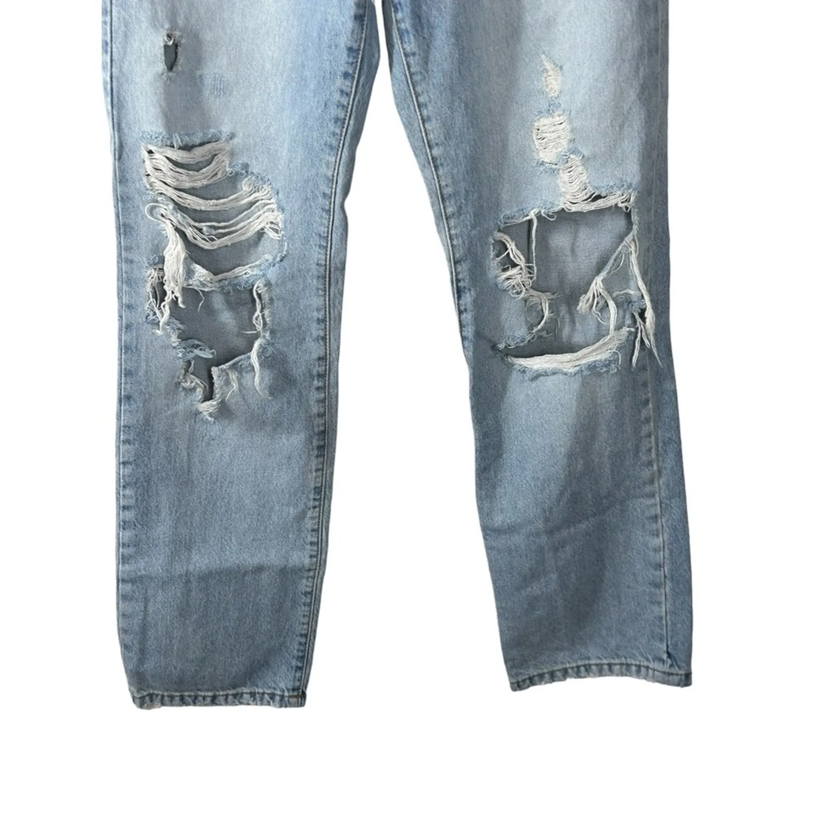 Garage Denim 90s Boyfriend Jeans Size 23 Distressed High Waist Cut Knee - Image 7