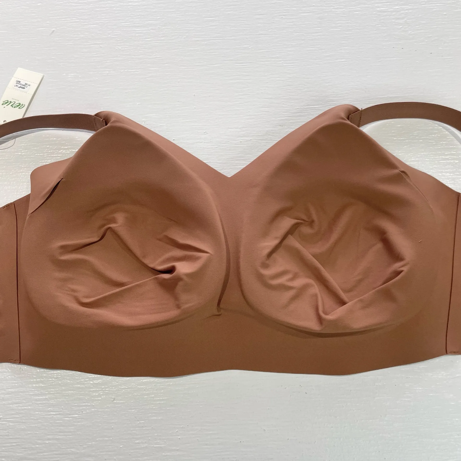 New Aerie SMOOTHEZ Padded Bralette Removable Pads Stretch Smooth Bra Brown XXL - Image 11