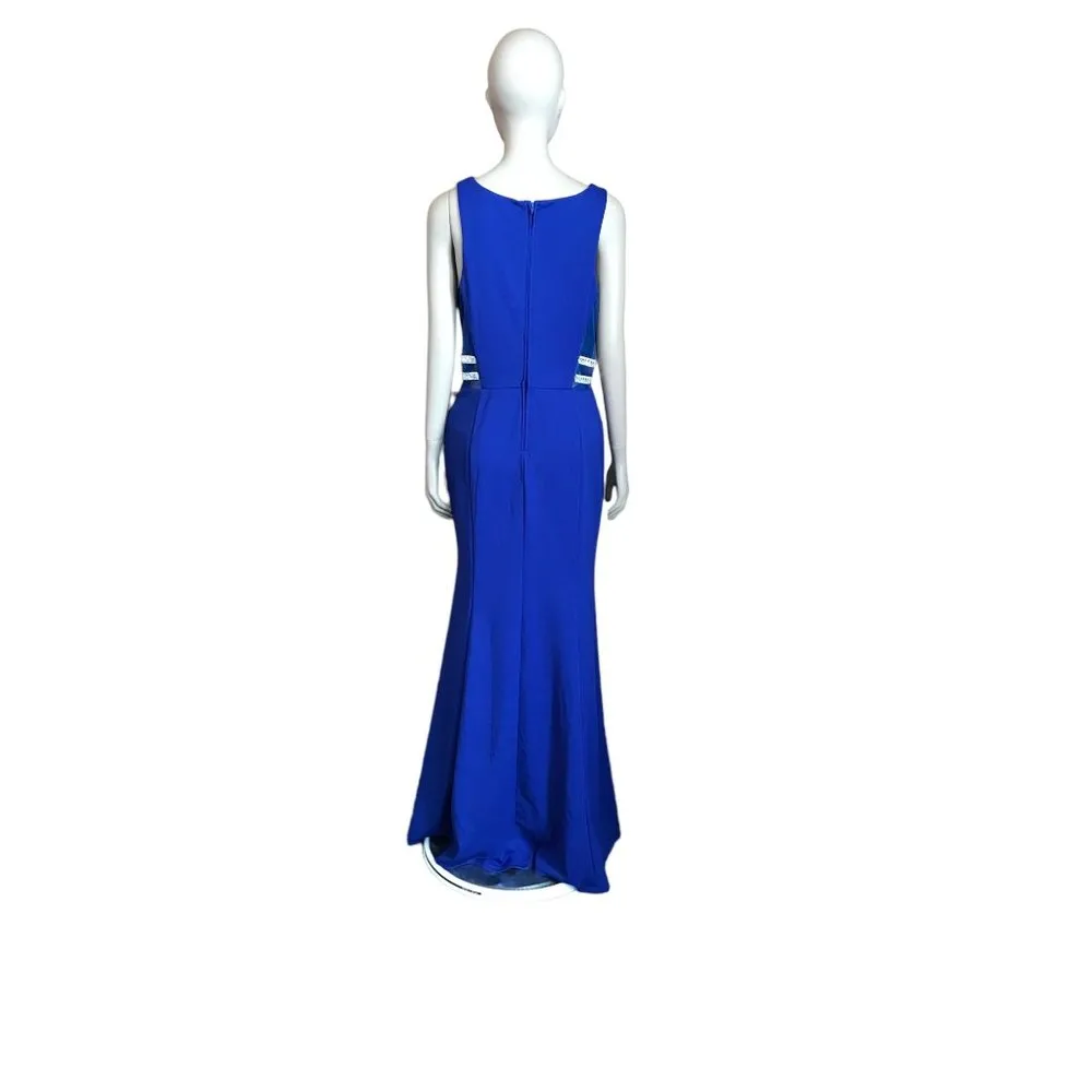 NWT Xtraordinary Royal Blue and Silver Maxi Dress - Image 6