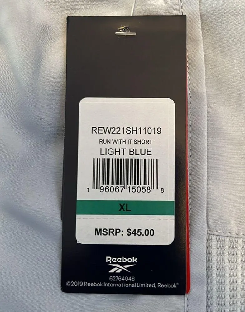 Reebok Light Blue Run with it Short Women’s Lined Relaxed Athletic Shorts - NWT - Image 4