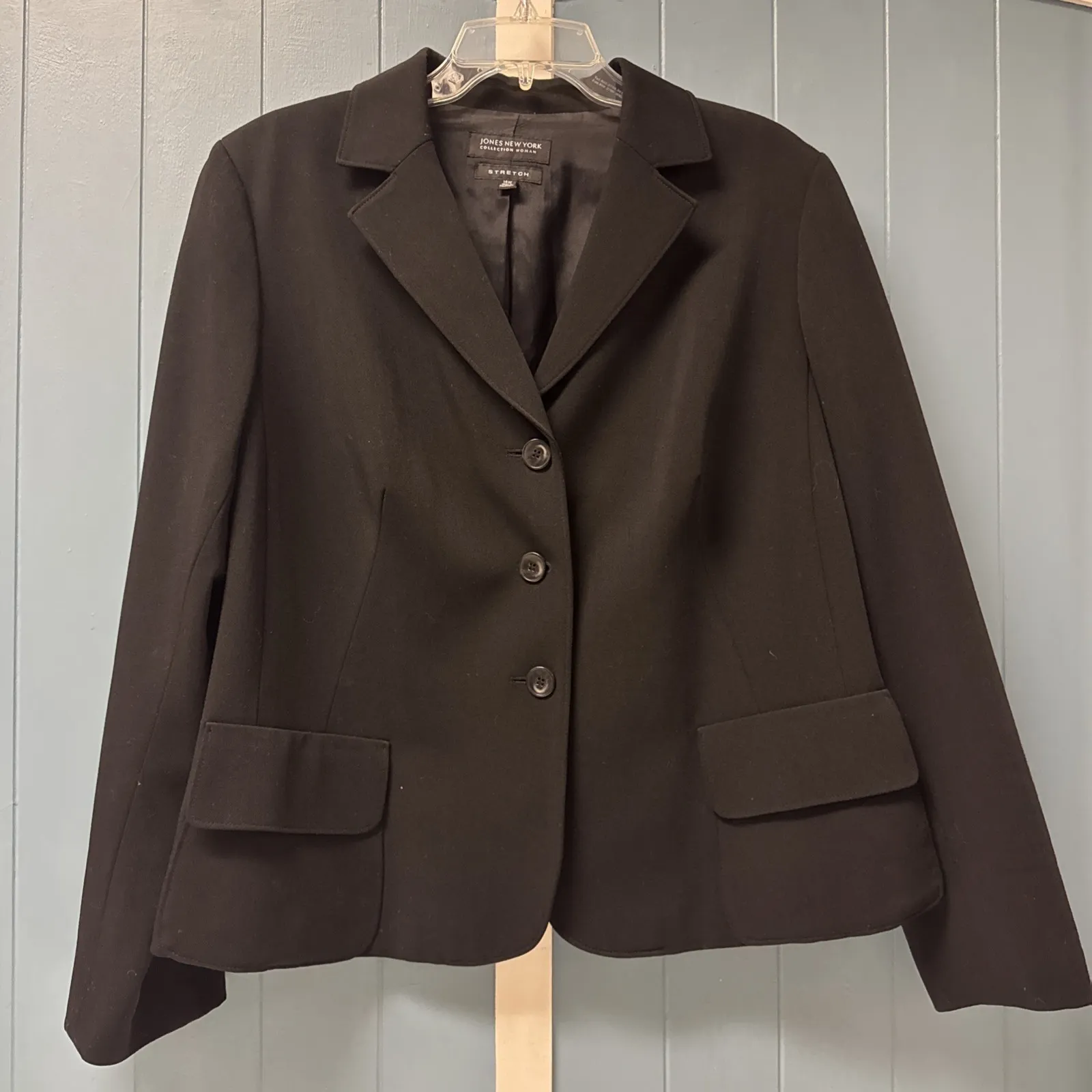 JONES NEW YORK Collection Classic Black Blazer Jacket Office‎ Wear Plus Size 14W - Image 5