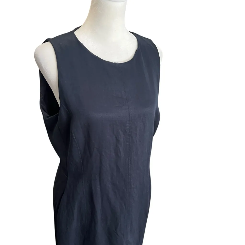 M.M.LaFleur Constance Everyday Twill Dress Navy Night Size 10 Career Sheath - Image 4