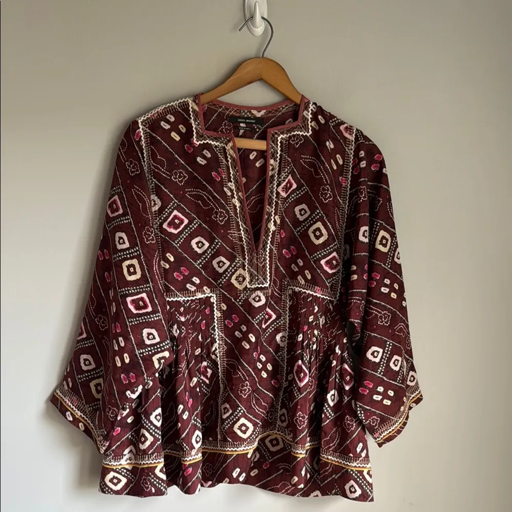 Isabel Marant Georgette silk  Topaz Tunic - Blouse - Image 2