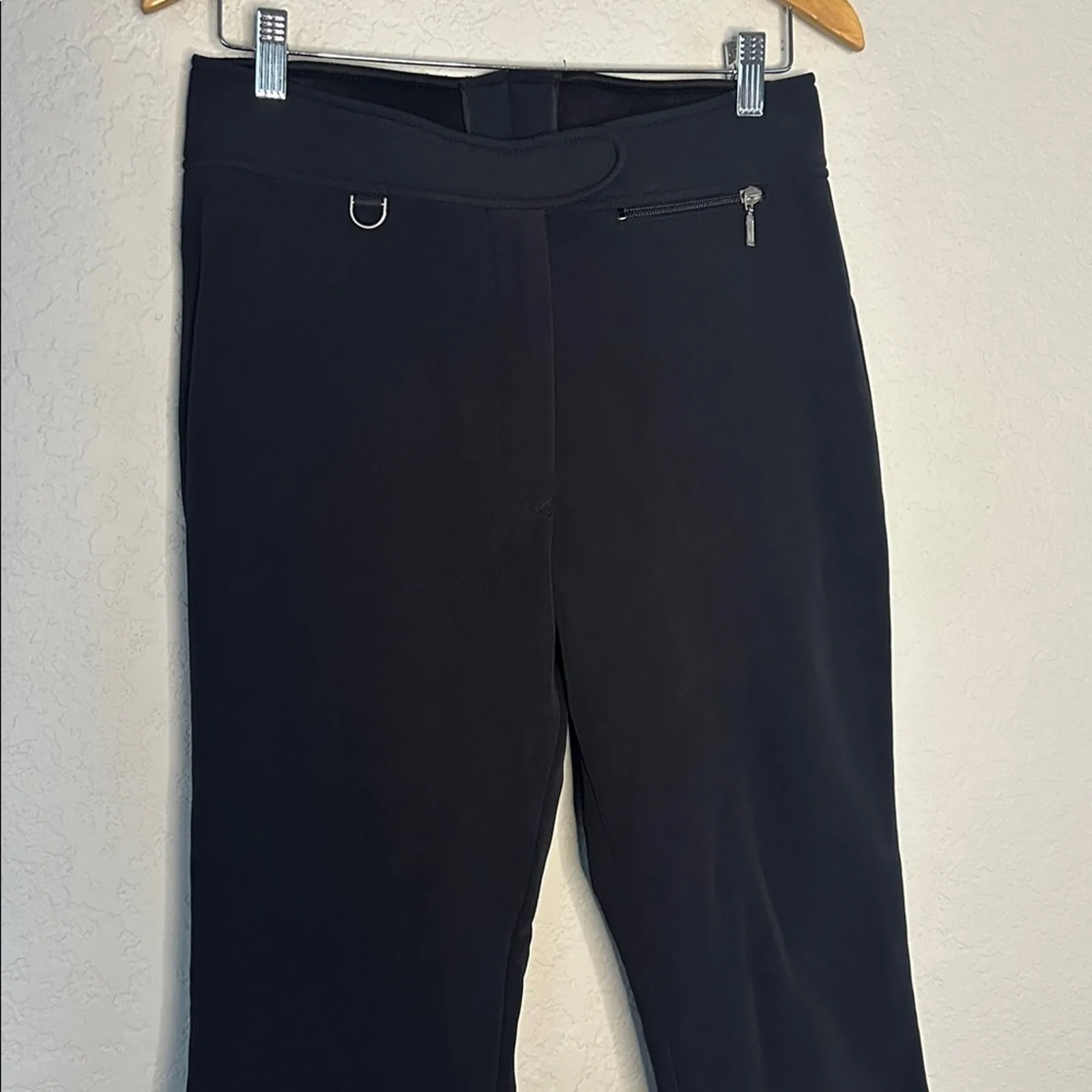 Fera Stretch Black Ski Pants 4 Way Heaven Nylon Insulated Tall Winter Snowboard Size 10 - Image 3