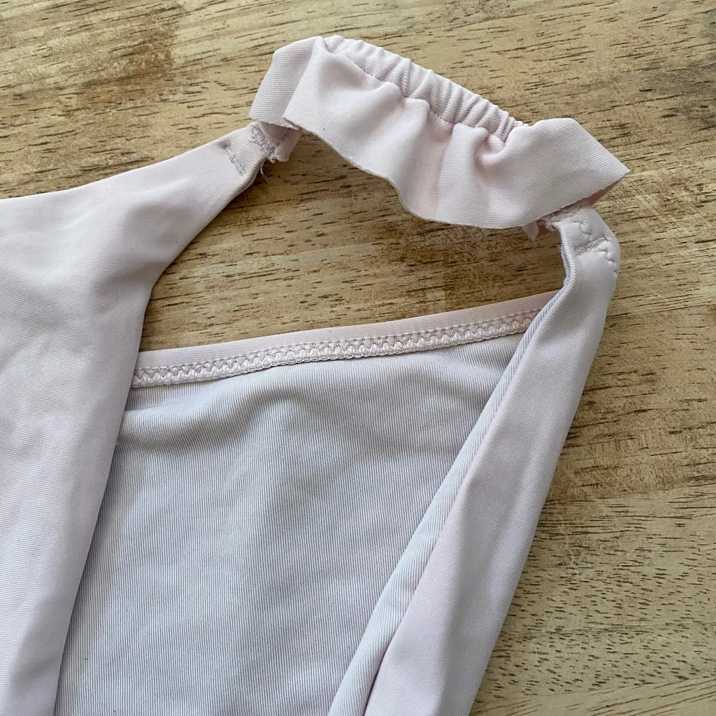 Aerie Women’s Size XS Top/S Bottom‎ Blush Pink Ruffle Bikini Swimsuit - Image 11