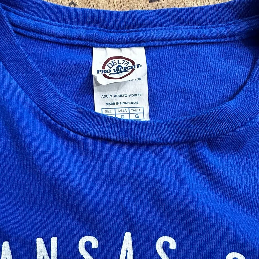 Kansas City Royals T Shirt Adult L World Series 2015 Blue Gold Short Sleeve - Image 4